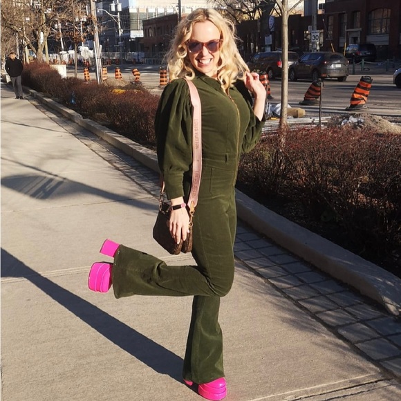 WEWOREWHAT 70'S Corduroy Jumpsuit - Picture 2 of 7